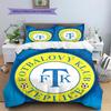 Teplice team logo Pattern Bedding Home Decoration Birthday Gift (1 * duvet cover + 2 * pillowcase, without core)