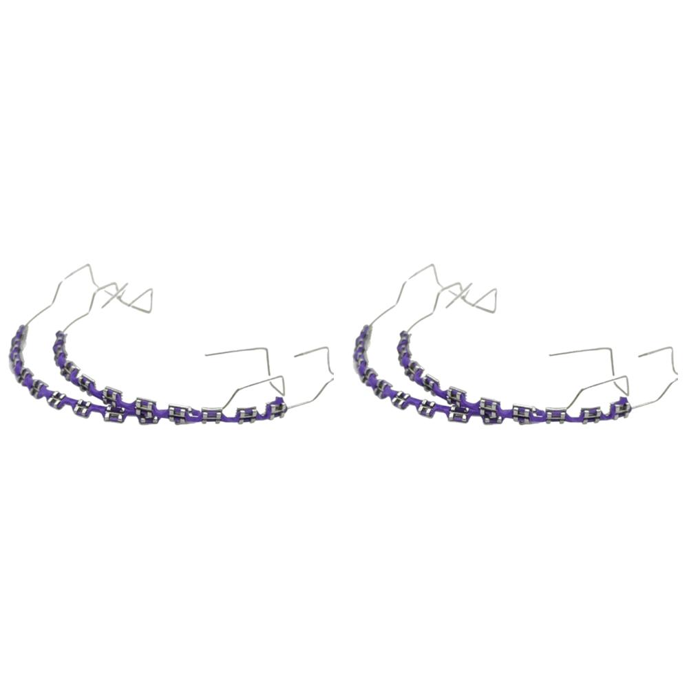 Temporary Tooth Decoration Dental Fake Braces with Metal Wires & Bracket Dental Metal Bracket Dental Tool for Dental Students