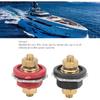 Battery Terminal Connector, Pack of 2 3/8in Thru Panel Battery Terminal Connector 250A Positive Negative Junction Stud Post for Cars RVs Ships Yachts