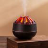 Mini Humidifier Simulated Charcoal Fire Portable USB Desktop Personal Humidifier 300 ML Dark Wood Grain