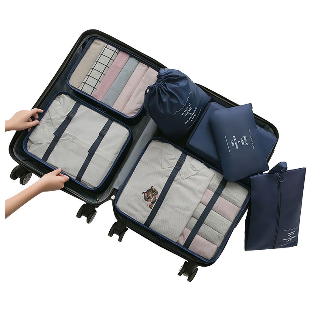 6PCS Clothes Storage Bags Packing Travel Luggage Organizer Bag