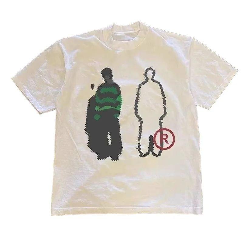 Hip Pop Y2K Niche Street Style Versatile Short-sleeved T-shirt for Both Men and Women Casual and Trendy Oversize Comfortable Top