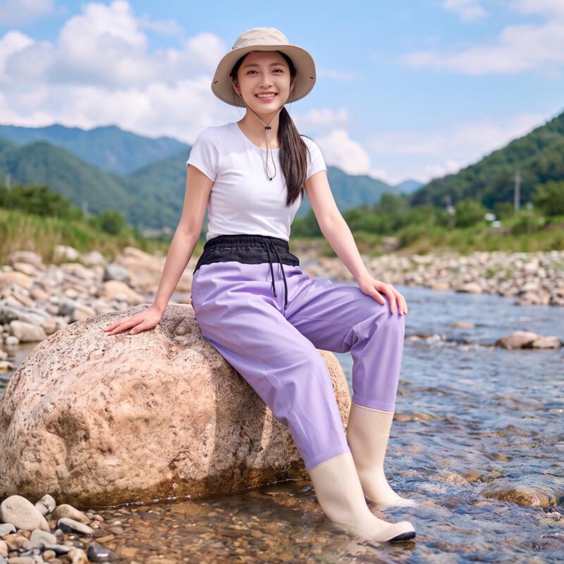 XIONGHUO Women's Waterproof Waist Waders