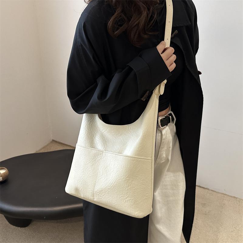 Foreign Style Tote Bag Simple Casual Maillard Shoulder Bag Women