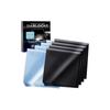 [DABLOCKS] Microfiber Eyeglass Cleaning Cloth for LCD and Camera Lenses, 20x20cm (4 Black, 4 Light Blue)