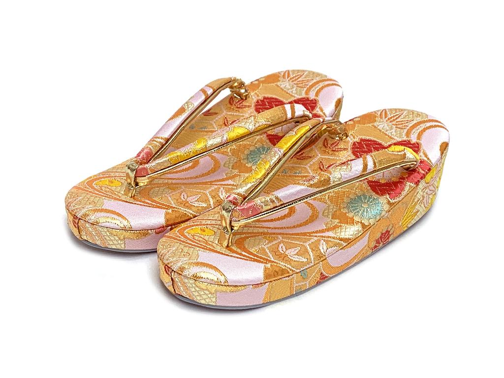 Muromachi Obi Hakoseko Set years Girls Pair Set Hakoseko Set Knot Obi Set pink x cherry blossoms and running FPS23701 [Kyoto st. ] Shichi-Go-San (7