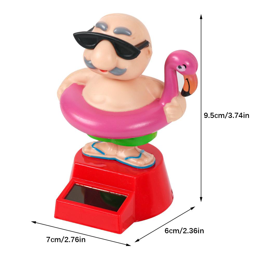 Ornament pentru mașină, cu energie solară, care dansează, păpușă animată, decorare pentru bordul auto, accesorii drăguțe pentru mașină