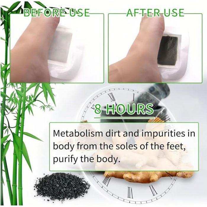 100 Patchs Détoxifiants Patchs Detoxifiants Plantaires Patch Pieds Deep Cleansing Foot Patches Eliminer les Toxines