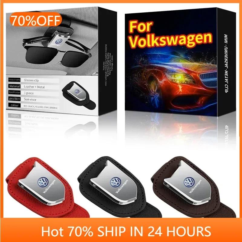 For VOLKSWAGEN VW GTI B5 2025 Hot For Volkswagen Car Sunglasses Holder Clip Storage Clip Car Accessories For Volkswagen VW R Lin