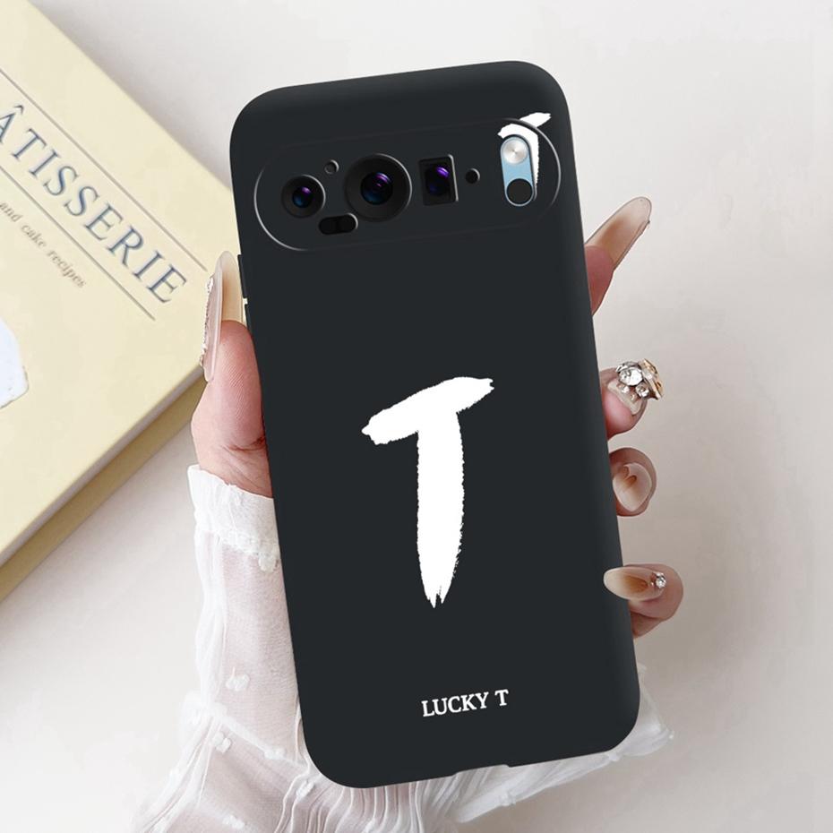New Fashion Letter Phone Case For Google Pixel 9 Pro 9A Soft Silicone Shockproof Cover For Google Pixel9 9A 9Pro Cases Bumpers