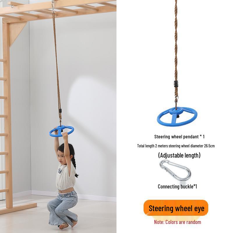 Outdoor Kids' Rope Ladder Swing for Sensory Integration and Climbing Activities