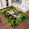 Soccer Player Graffiti Style suitable as a non-slip mat for the living room or bedroom sofa