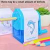 Sacapuntas de unicornio rosa, sacapuntas manual de gran agujero, material escolar, cortador de lápices con alimentación automática y manivela