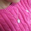 925 Silver Hello Kitty Lovely Angel Children's Lost Anti-Lost Necklace