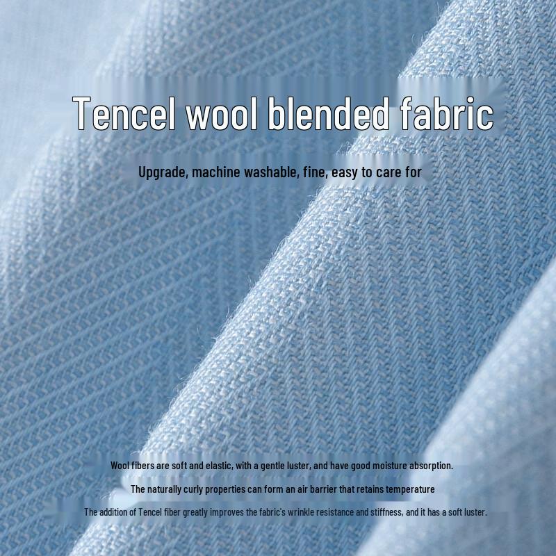 Men's Tencel Wool Long-Sleeve Anti-Wrinkle Shirt