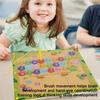 Montessori 2-in-1 Magnetic Number Letter Learning Puzzle Board Bead Maze Toy Children Drawing Board Toys Education Puzzle Games