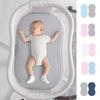 Sada 2 ks Elastické povlaky na dětskou postýlku, Stylový jednoduchý košík na spaní a Potahy na kolébku pro kolébku Swivel Sleeper