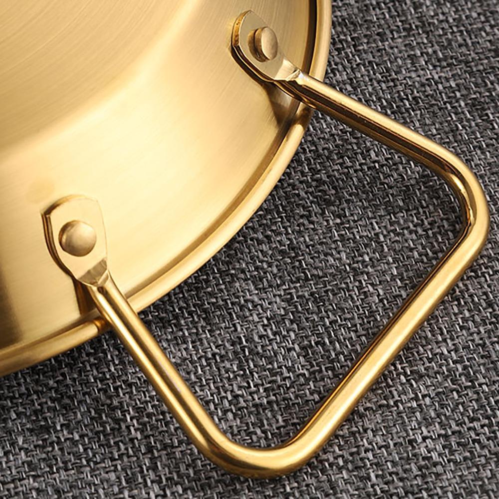 Nepřilnavá paellová pánev Nerezová plochá pánev Nádobí Pánev na smažení Venkovní kempování