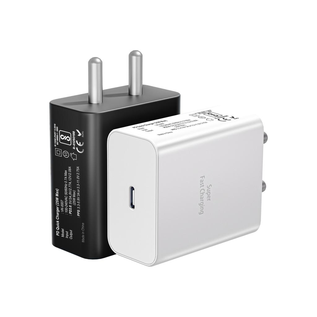 Applicable To Samsung S23/24/25/PD25W Fast Charging Charger Indian Standard Charger BIS Certified GaN Fast Charging