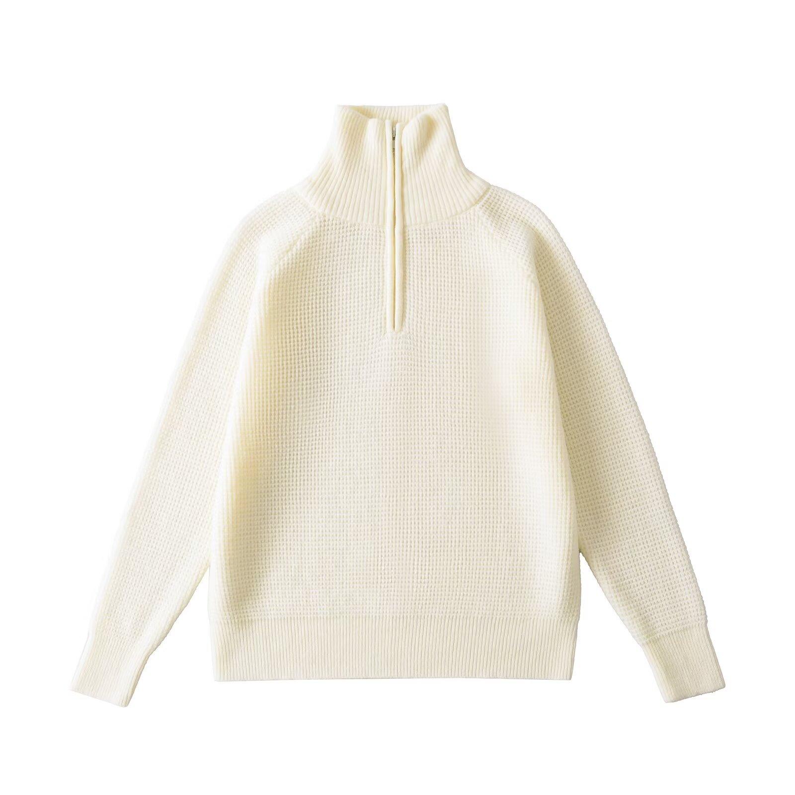 

Women s Solid-color Fashionable Long-sleeved Top Sweater L