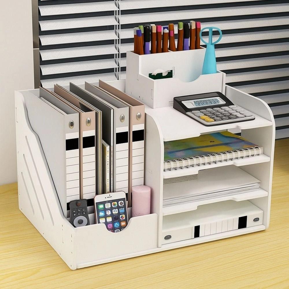 Space Saving Desktop Organizer Thickened File Holder Office Storage Rack File Storage Rack  Office