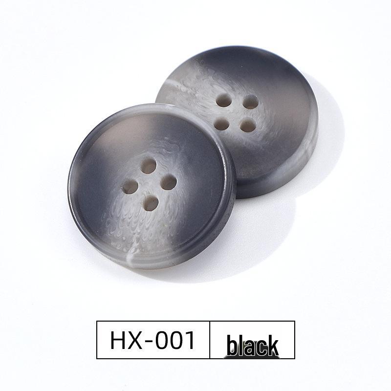 

High-Quality Round Resin Button Windbreaker Coat with Four-Hole Suit Jacket Buttons – Imitation Fruit Design