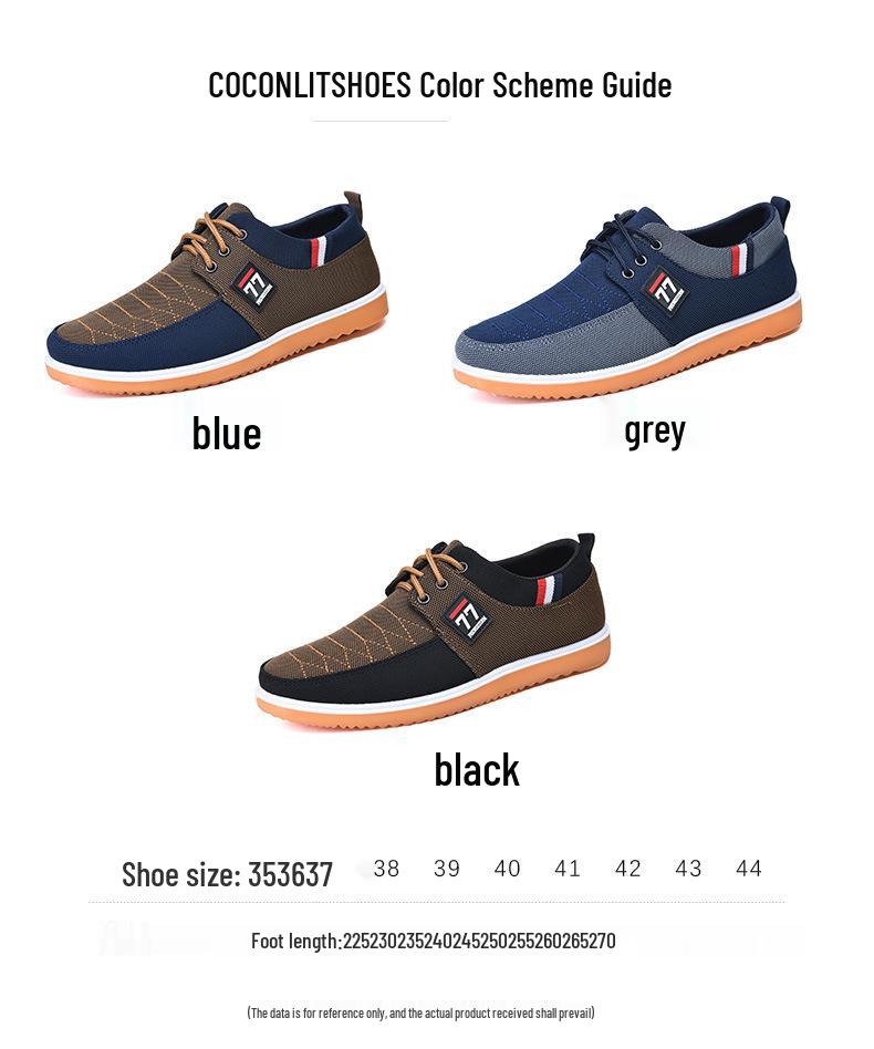 Men's Versatile Lace-Up Canvas Shoes - Old Beijing Casual Plus Size Sneakers