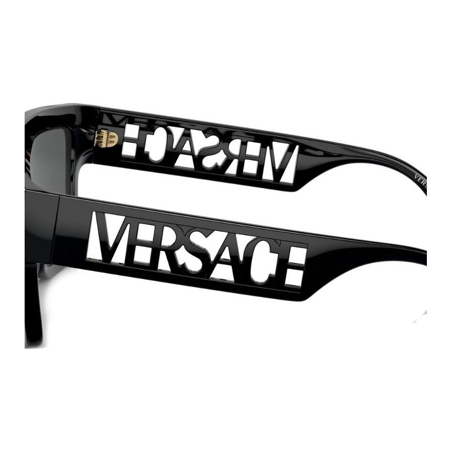 Versace Casual Fashion Side Letter Frame Irregular Shape Sunglasses Men sunglasses Black VE4430UGB181
