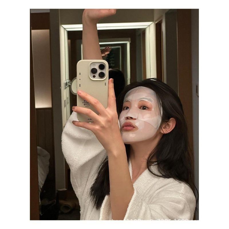 Bílá transparentní stahující křišťálová maska proti vráskám kolagenová hydratační vstřebatelný split