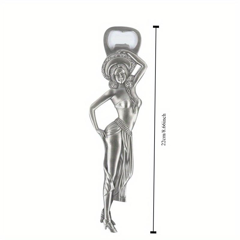 1 Stück Elegantes Accessoire, Schicker formschöner Flaschenöffner aus Legierung - Vielseitig für Bier & Wein, Perfekt für Heimbar- & Küchendekor