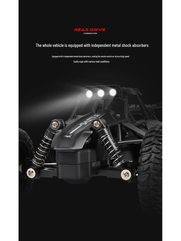 2.4G High-Speed Alloy Remote Control 1:16 Big Foot Climbing Off-Road Racing Car Toy