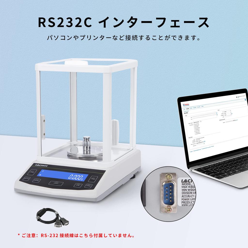 LACHOI Precisionselektronisk 100g x Digital Precisionselektronisk Analytisk Digital för Smycken och Smycken Inkluderar Vindskydd och Japansk