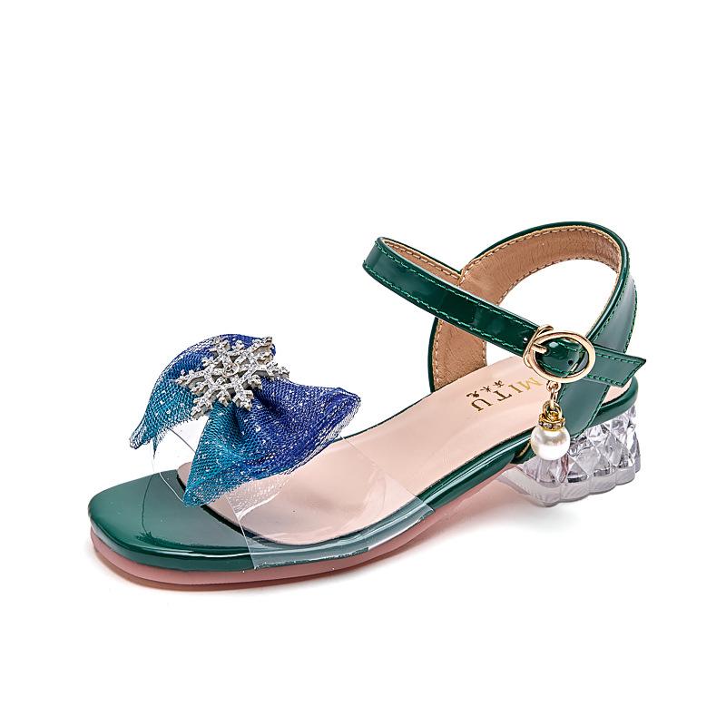 Girls shoes, children's princess sandals 2025 new summer summer models, little girls, middle-aged and older children, baby soft soles, foreign style