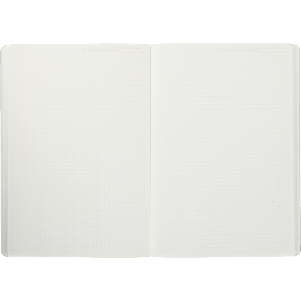 Nitoms STALOGY Notebook, A5 Grid, 1/2 Year Notebook, Black, S4108