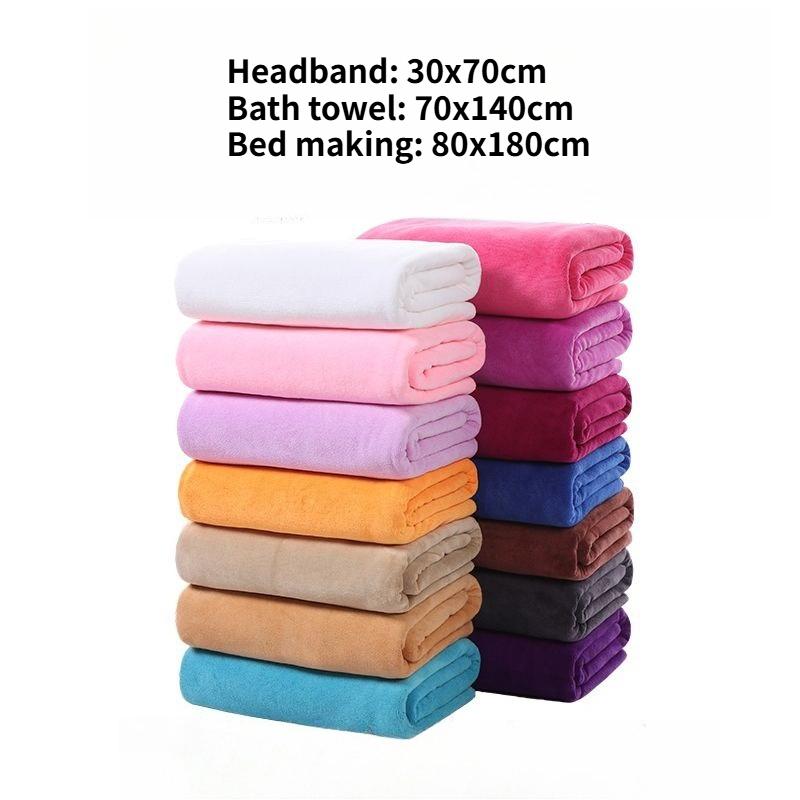 Beauty Bed Sheets Bath Towels Massage Therapy Bed for Beauty Salons Large Towels Adult Soft Polyester Dustproof Pad with Holes