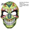 Comfortable Carnival Face Cushion Day of The Dead Skull Masque, Halloween Sugar Full Party Masque Masquerade Accessory for Cosplay, Mexican