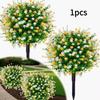 Artificial Flower,Artificial Petunias With Ground Stake, 18" Outdoor Faux Flowers For Garden, Yard, Planter And Porch