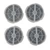 4-Pack Filter Activated Carbon Filter Home Air Cleaning 4 Pack Activated Carbon Filters Carbon Air Filter Plastic Bottom Filter