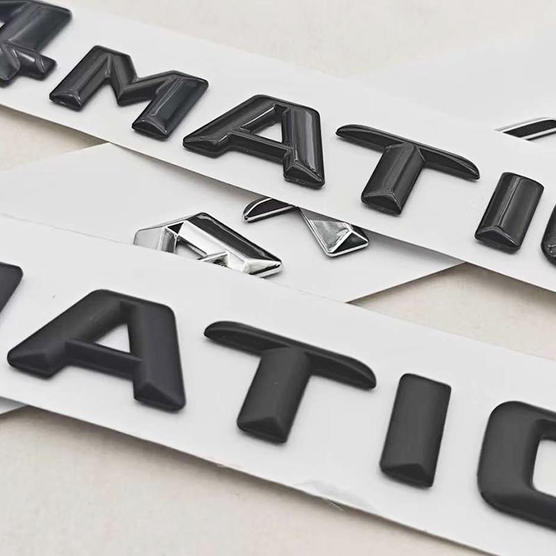 3D ABS Car Letters 4MATIC 4 MATIC Badge Sticker Rear Trunk Badge Emblem For Mercedes Benz C E G S GLC GLS Class AMG Accessories