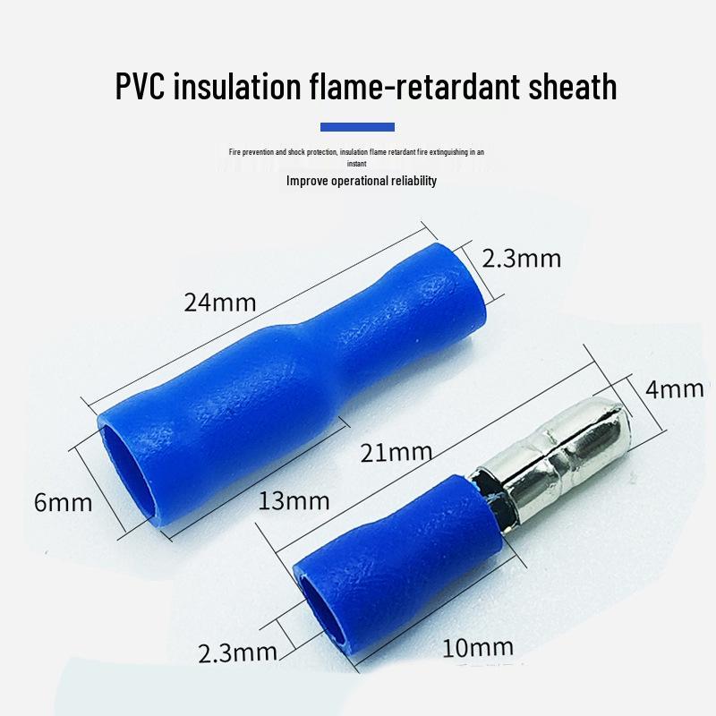 Insulated Male/Female Bullet Connector Terminal (Cold Crimp FRD/MFD 1.25-156)