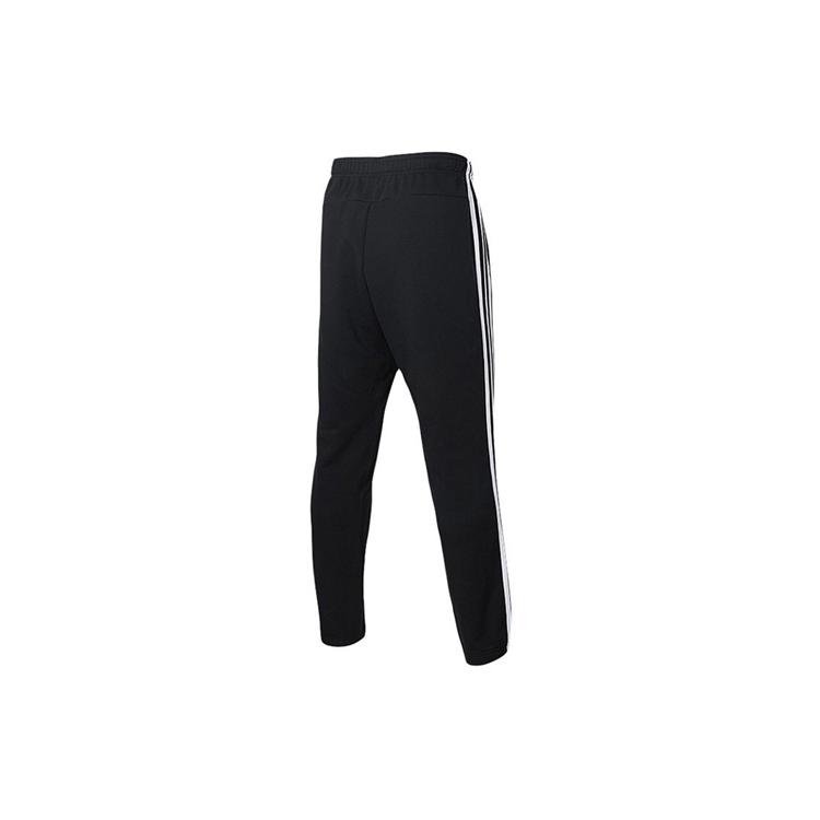 Adidas ESSENTIALS 3 Stripes Knitted Sweatpants Men's Black DQ3078