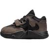 Travis Scott x Jumpman Jack Rutschfest Abriebfest Niedrig geschnittene Kleinkindschuhe Schwarz Braun FJ2852-204