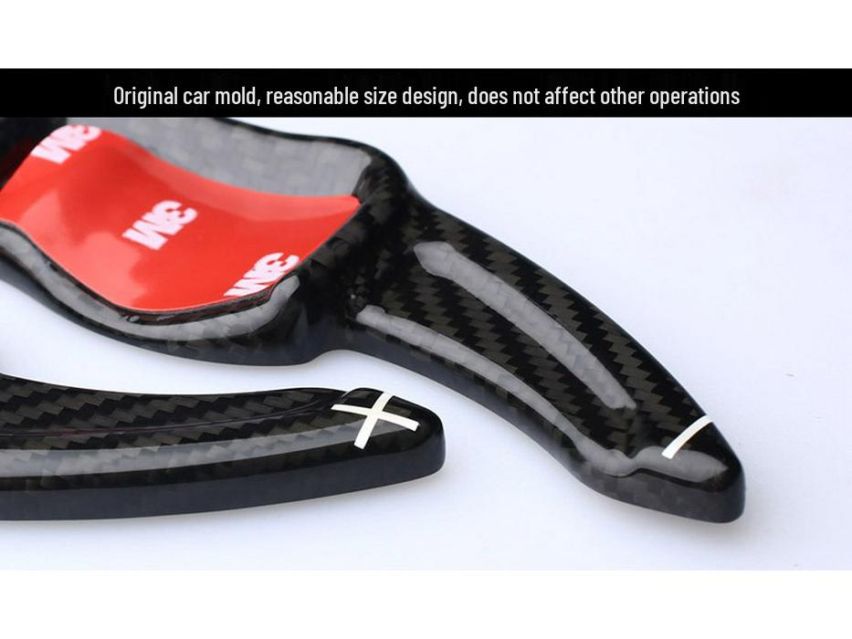 Real Carbon Fiber T-Carbon Steering Wheel Paddles for VW Golf 6, Scirocco, Magotan, Tiguan GTI