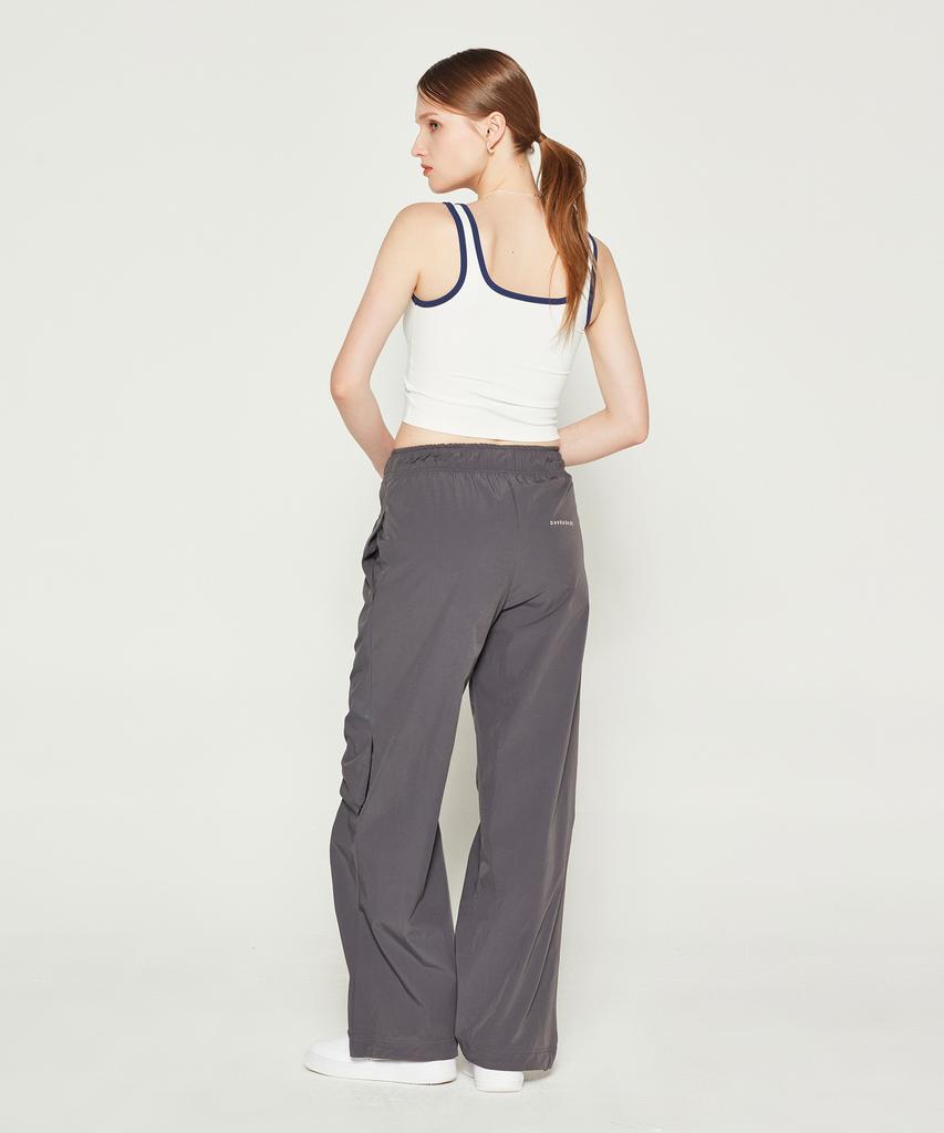 DAVE&DAZE Woven Shirred Pants Gray