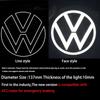 YKPSC1 SHADNIGHT Compatible with ACC/Radar VW Light Up Emblem Light Fo Gollf8/polo/CC/Broa/passat/Sagitar/Virtus