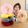 Customizable Cartoon Embroidery U-Shaped Memory Foam Neck Pillow for Travel & Home