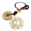 Five Emperors Coins Keychain: Good Luck Buddha Bagua Pendant