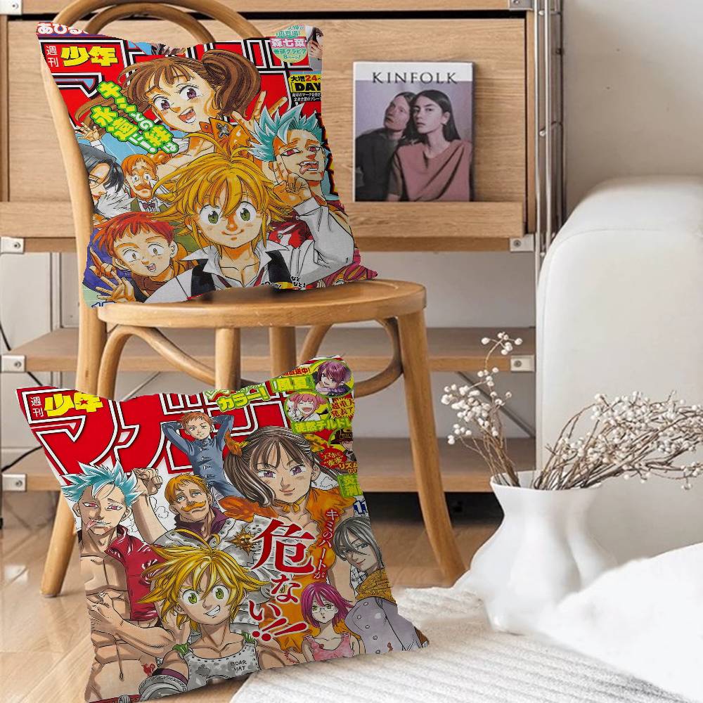 The Seven Deadly Sins Pillow Cover Design Cushion Cover Decor Holiday Decorati