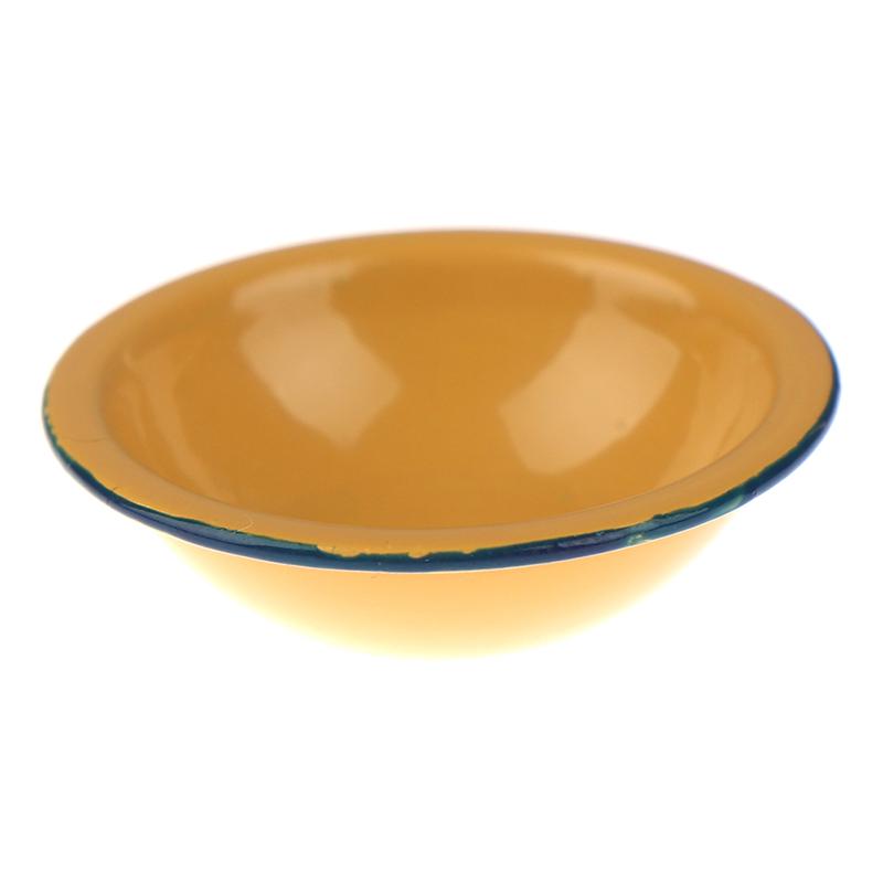 

1/12 кукольный домик миниатюрные ретро мини-суповые кастрюли кухонные аксессуары игрушки жёлтый