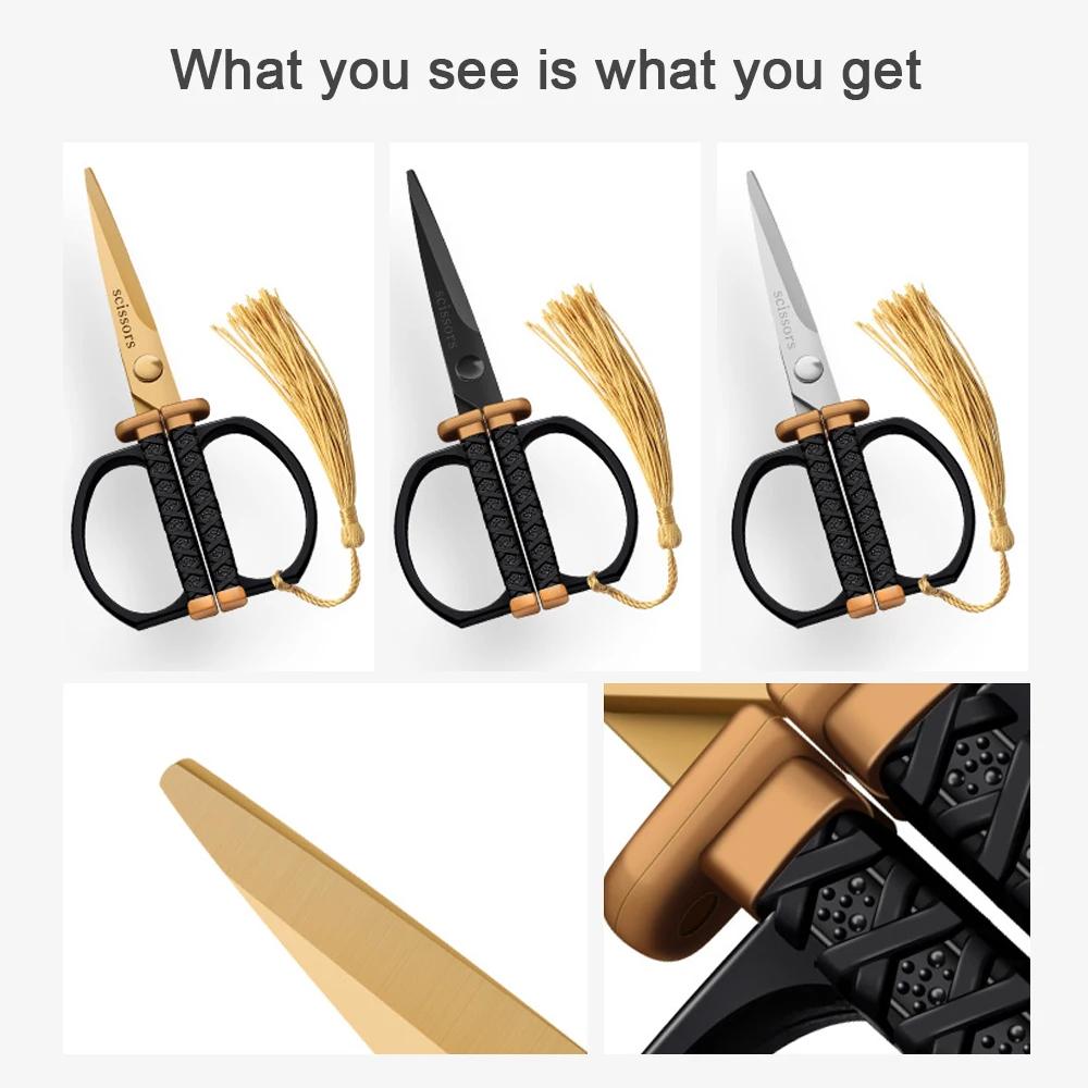 Stainless Steel Mini Handmade Scissors Plastic Handle Sewing Fabric Cutter For Home Office Multifunctional Scissor